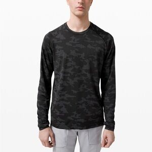 Lululemon Men’s M Metal Vent Tech Long Sleeve Shirt Heritage Camo Athletic